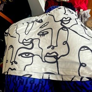 Black and white top from Shein